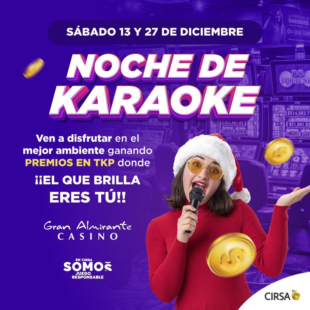 Web Almirante diciembre 2025 Noche de Karaoke