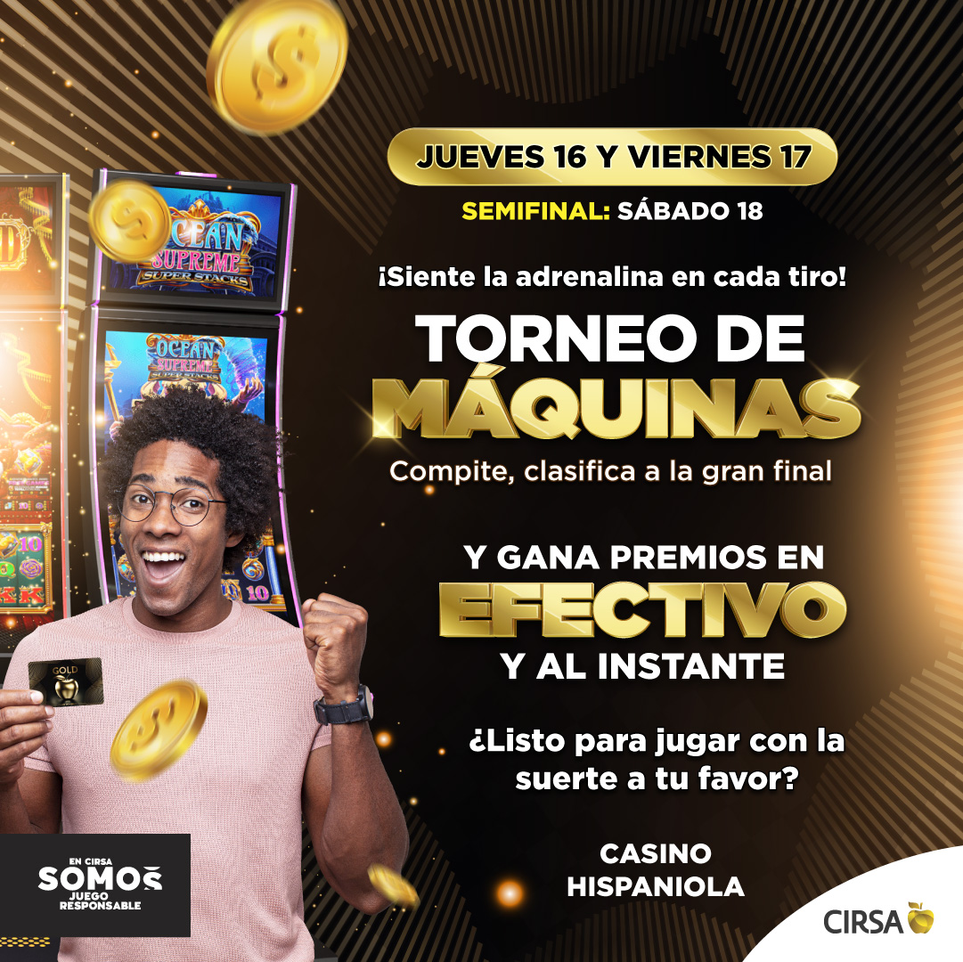 Web Hispaniola abril 2026 Torneo de Maquinas