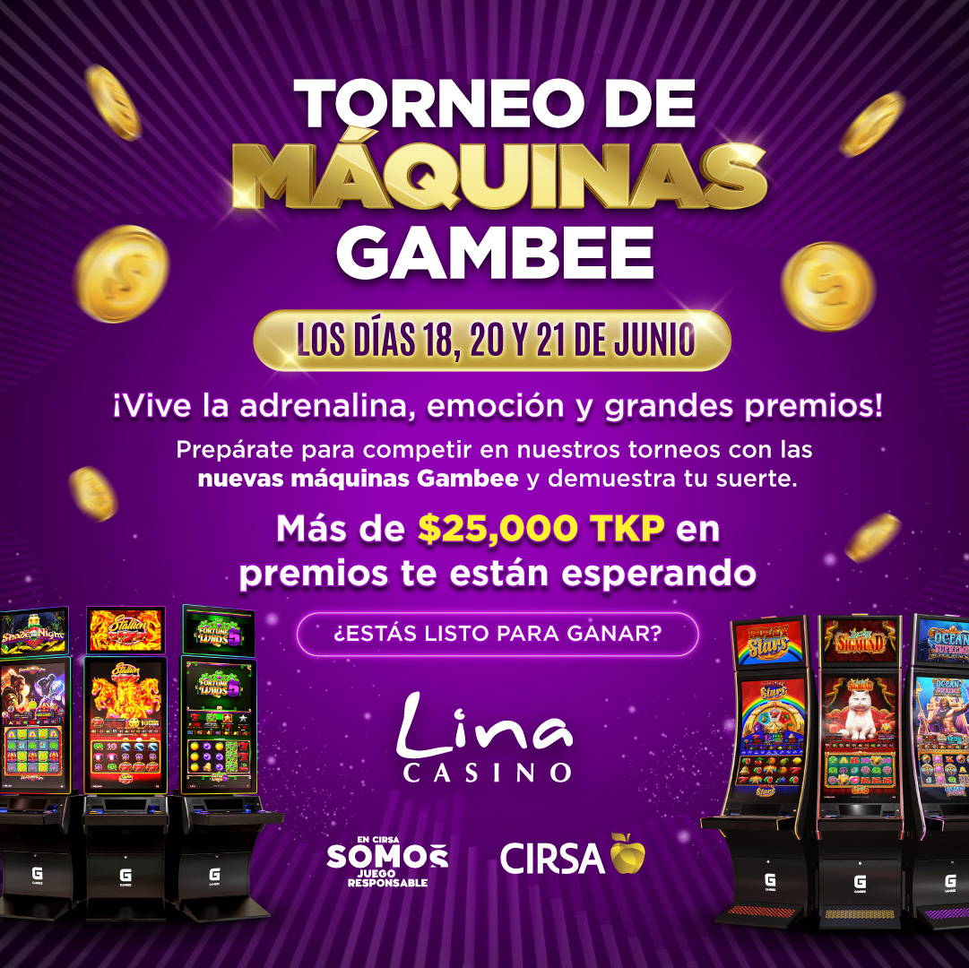 Web Lina junio 2026 Torneos Maquinas Gambee
