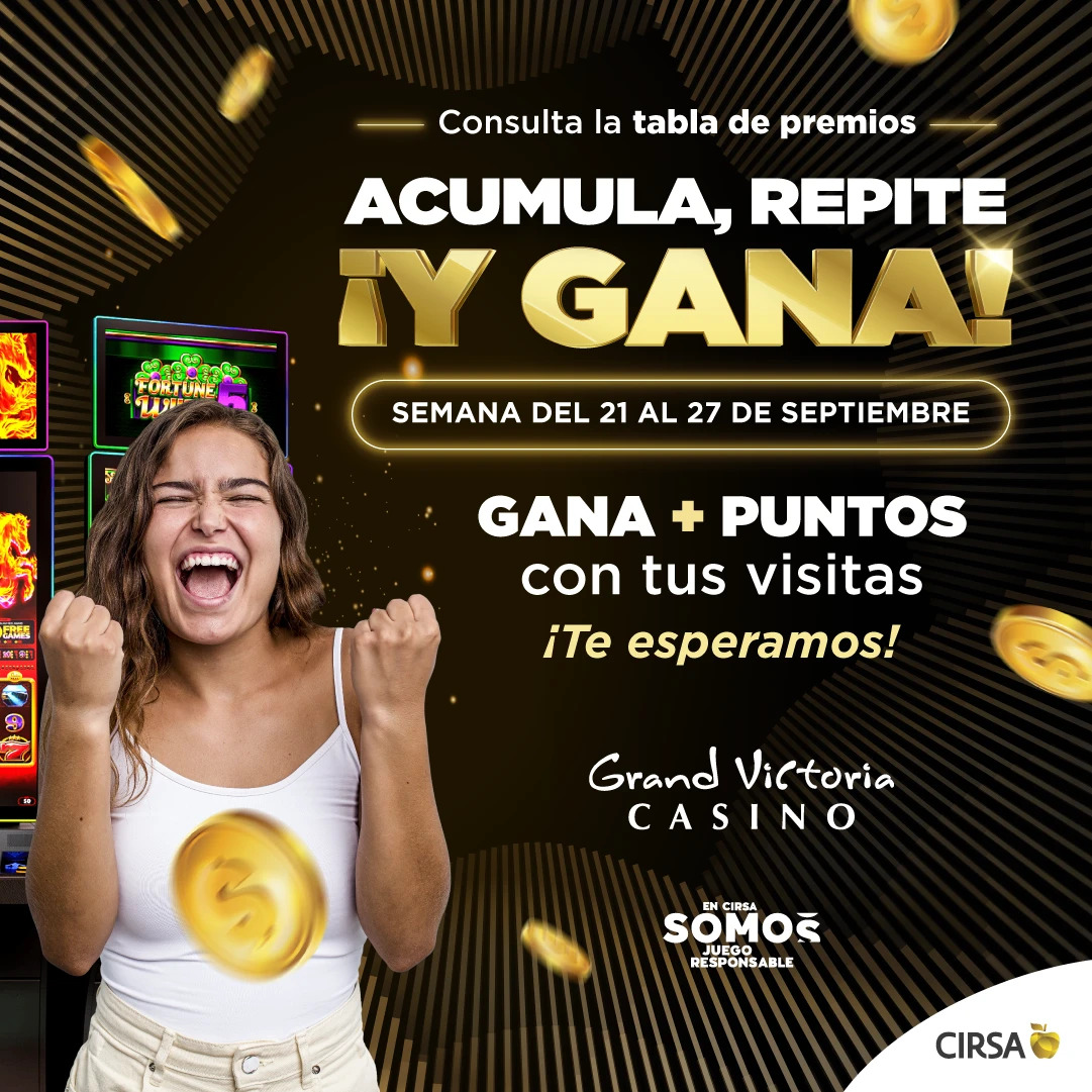 Web Victoria septiembre 2026 Acumula Repite y Gana